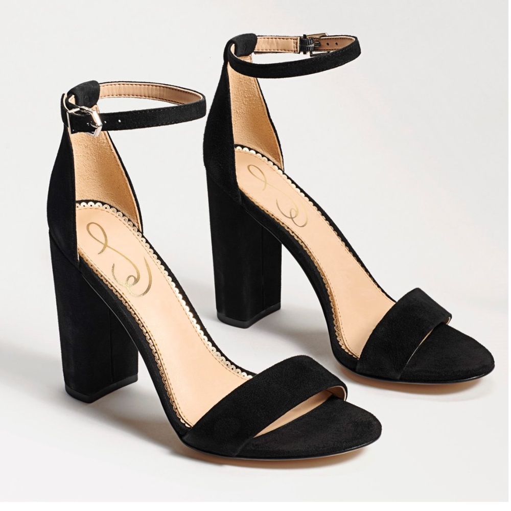 Sam Edelman Yaro Block Heel Sandal in Black